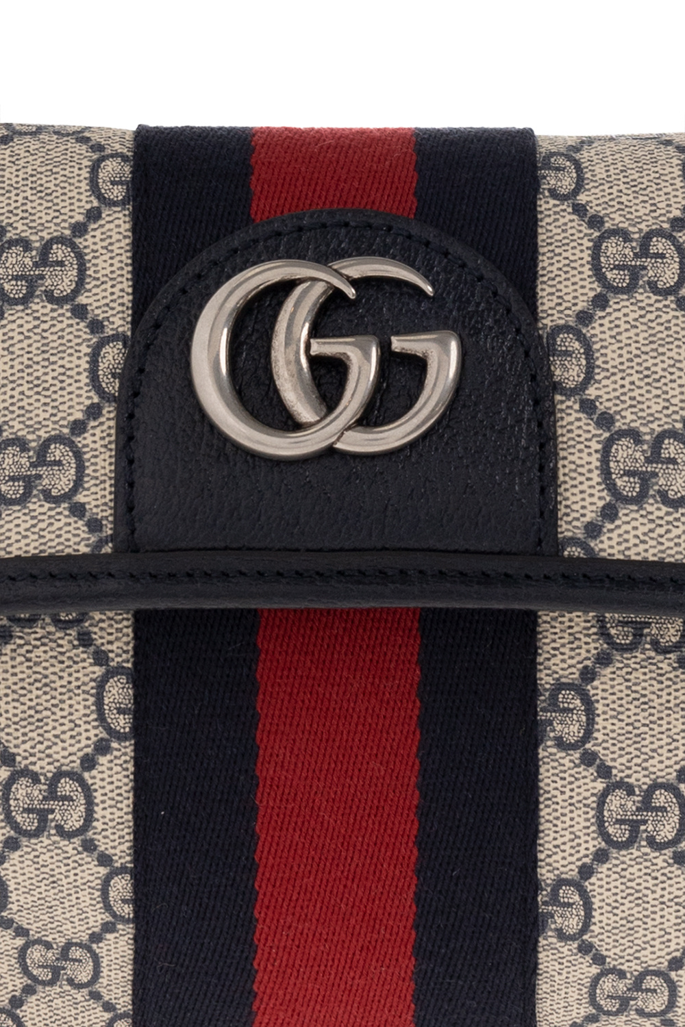 ショルダーバッグ・ポシェット GUCCI PORTAFOGLIO A TRACOLLA OPHIDIA Ophidia small crossbody bag in beige and ebony Supreme